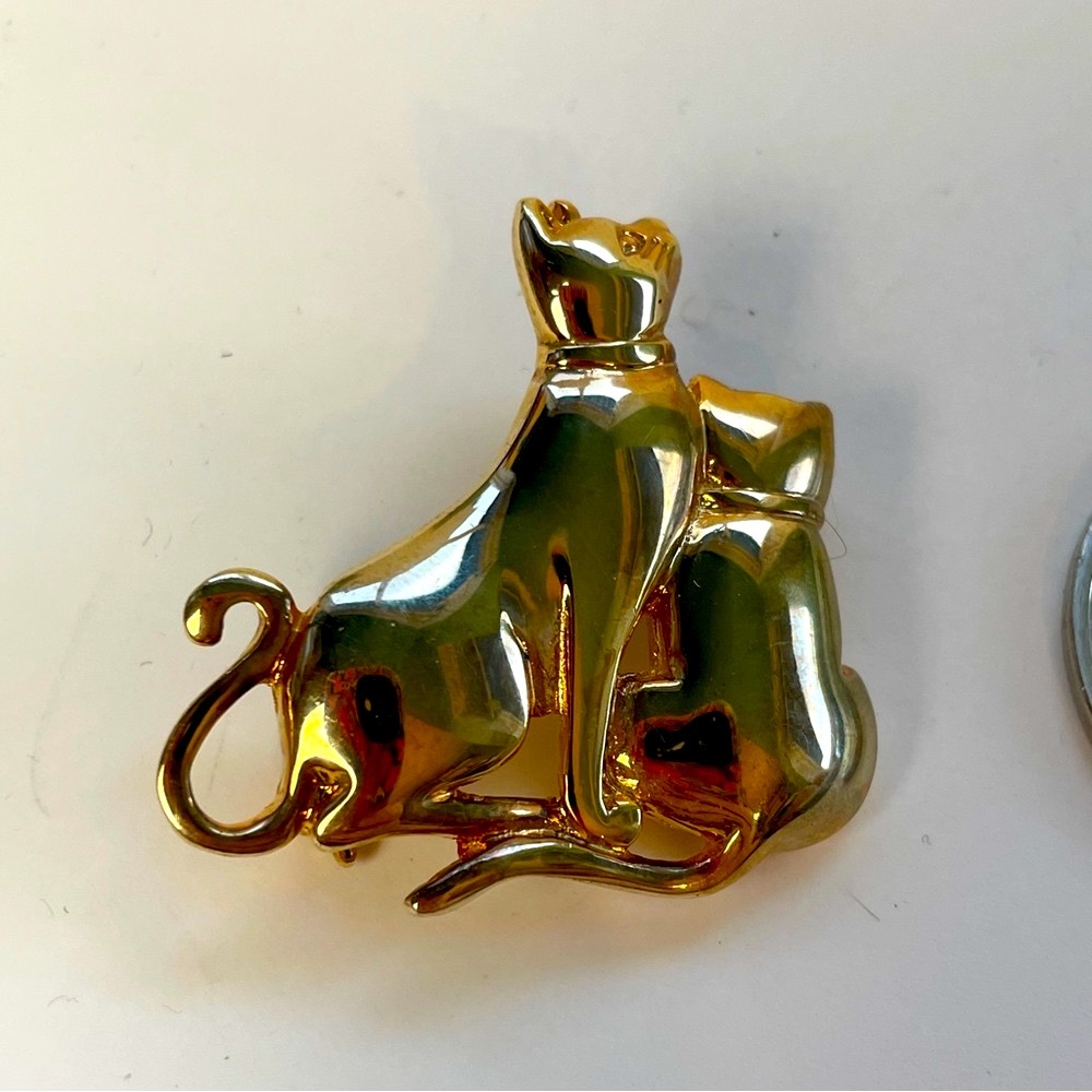 ⭐️FREE WITH PURCHASE⭐️ 
Cat Duo Brooch